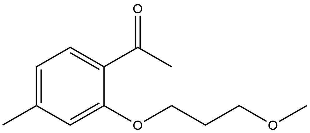 1-[2-(3-Methoxypropoxy)-4-methylphenyl]ethanone Structure