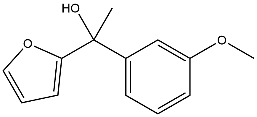 1-(furan-2-yl)-1-(3-methoxyphenyl)ethanol Structure