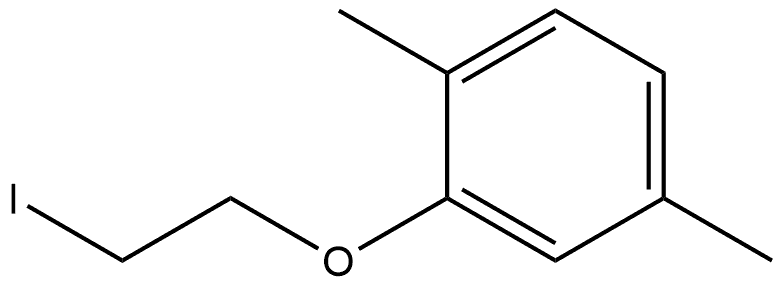 Benzene, 2-(2-iodoethoxy)-1,4-dimethyl- Structure