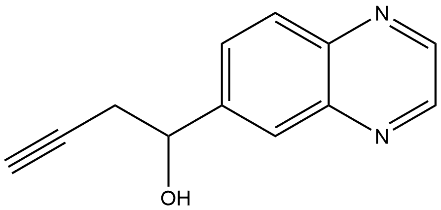 α-2-Propyn-1-yl-6-quinoxalinemethanol Structure