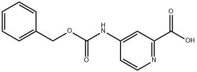 2-Pyridinecarboxylic acid, 4-[[(phenylmethoxy)carbonyl]amino]- Structure