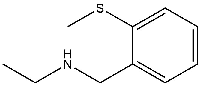 N-ethyl-1-(2-(methylthio)phenyl)methanamine Structure