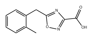 5-(2-Methylbenzyl)-1,2,4-oxadiazole-3-carboxylic acid Structure