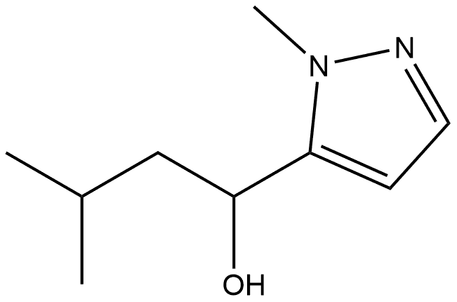 1-Methyl-α-(2-methylpropyl)-1H-pyrazole-5-methanol Structure