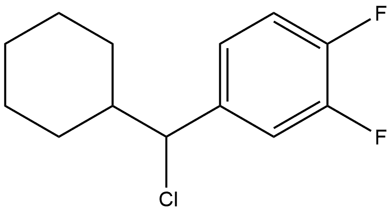 4-(Chlorocyclohexylmethyl)-1,2-difluorobenzene Structure