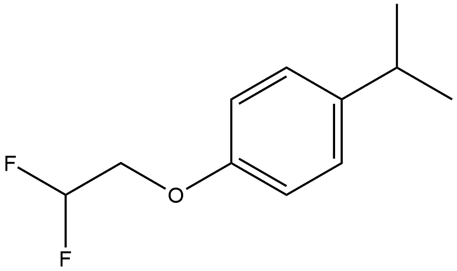 1-(2,2-Difluoroethoxy)-4-(1-methylethyl)benzene Structure