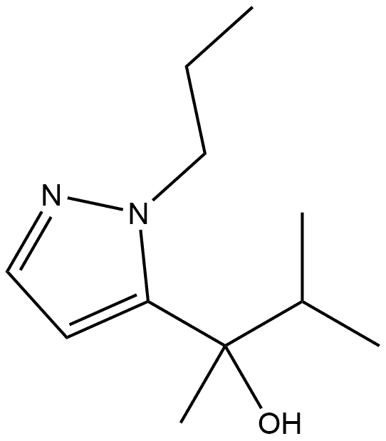 α-Methyl-α-(1-methylethyl)-1-propyl-1H-pyrazole-5-methanol Structure