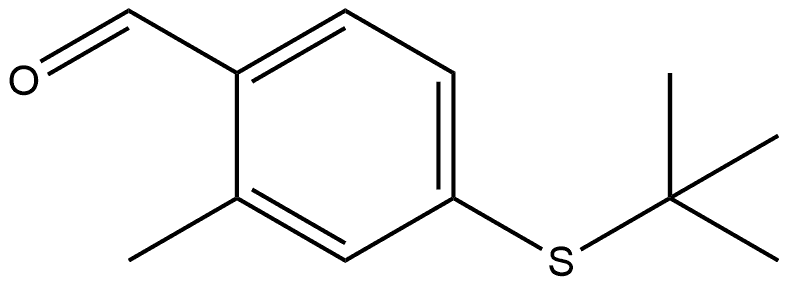 4-[(1,1-Dimethylethyl)thio]-2-methylbenzaldehyde Structure