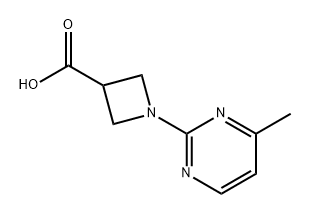 3-Azetidinecarboxylic acid, 1-(4-methyl-2-pyrimidinyl)- Structure