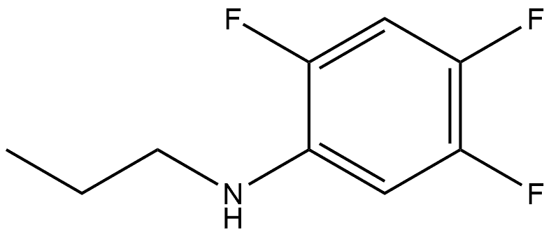 2,4,5-Trifluoro-N-propylbenzenamine Structure