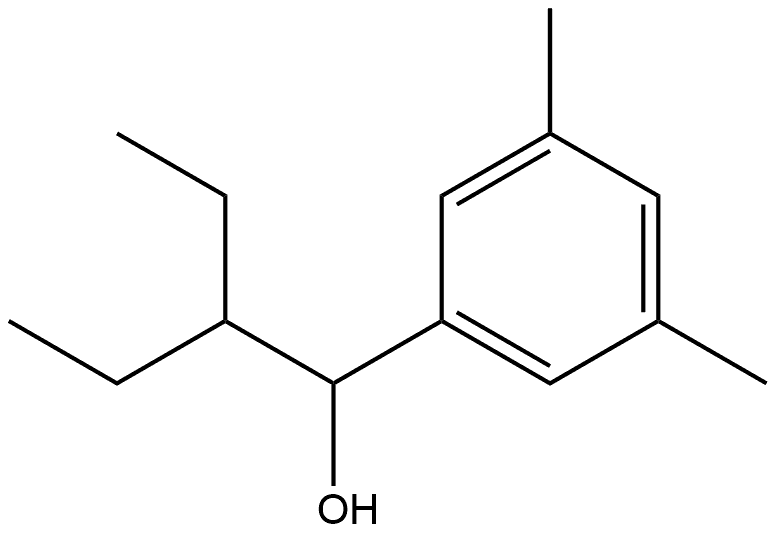 α-(1-Ethylpropyl)-3,5-dimethylbenzenemethanol Structure