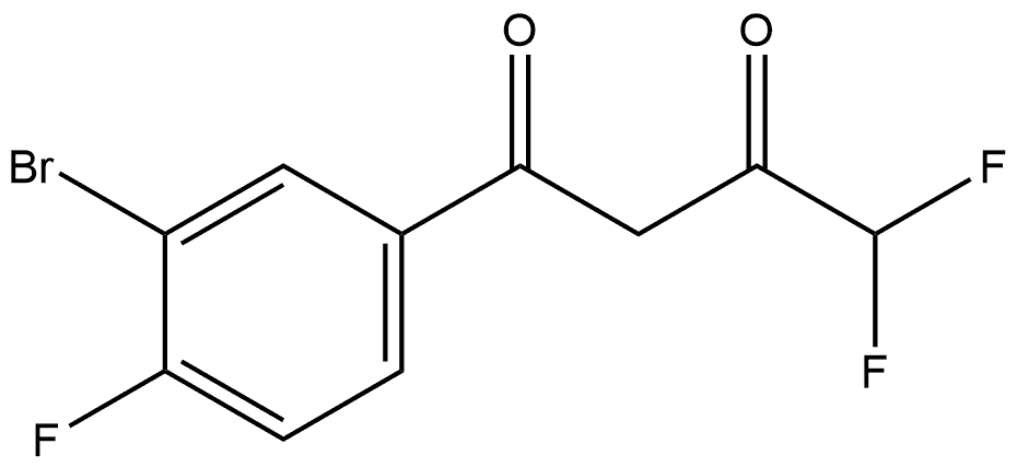 1-(3-Bromo-4-fluorophenyl)-4,4-difluoro-1,3-butanedione Structure