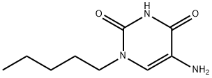 2,4(1H,3H)-Pyrimidinedione, 5-amino-1-pentyl- Structure