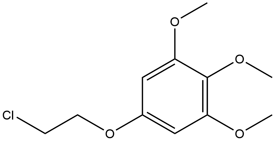 5-(2-Chloroethoxy)-1,2,3-trimethoxybenzene Structure