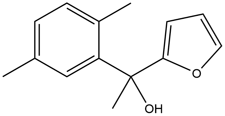 1-(2,5-dimethylphenyl)-1-(furan-2-yl)ethanol Structure