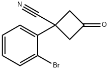 Cyclobutanecarbonitrile, 1-(2-bromophenyl)-3-oxo- Structure