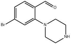 4-bromo-2-(piperazin-1-yl)benzaldehyde Structure