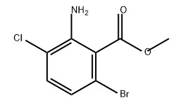 Benzoic acid, 2-amino-6-bromo-3-chloro-, methyl ester Structure