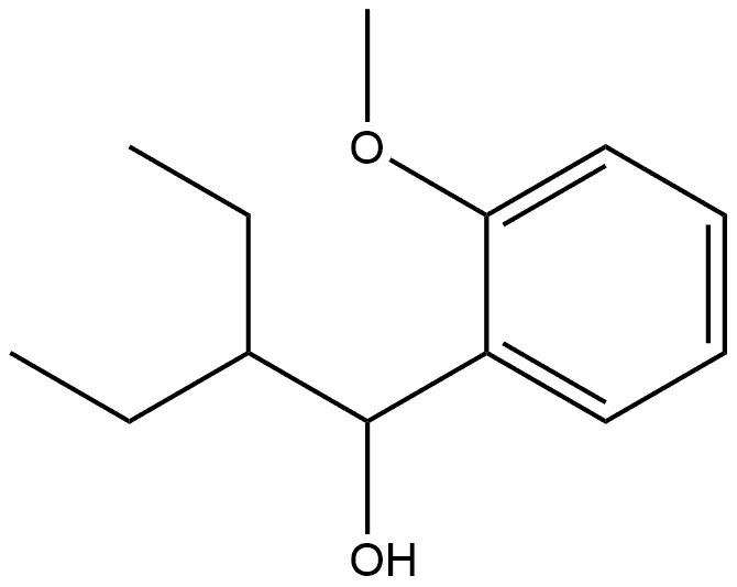 α-(1-Ethylpropyl)-2-methoxybenzenemethanol Structure