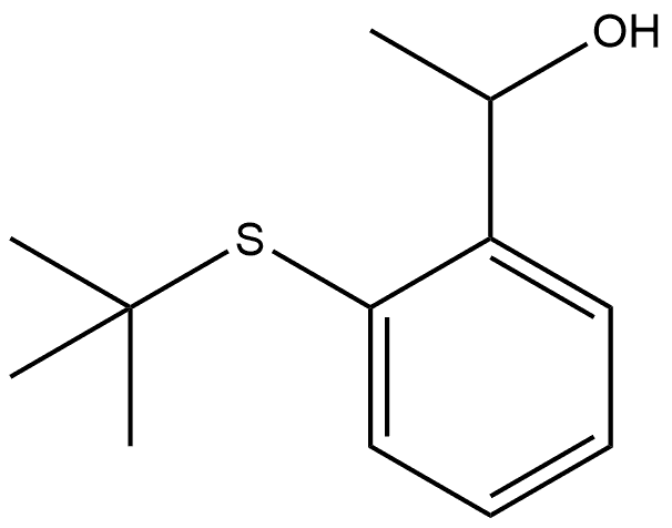 2-[(1,1-Dimethylethyl)thio]-α-methylbenzenemethanol Structure