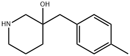 3-Piperidinol, 3-[(4-methylphenyl)methyl]- Structure