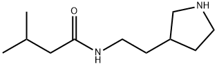 Butanamide, 3-methyl-N-[2-(3-pyrrolidinyl)ethyl]- Structure