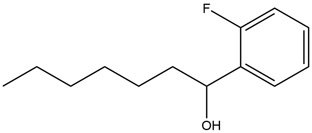 2-Fluoro-α-hexylbenzenemethanol Structure