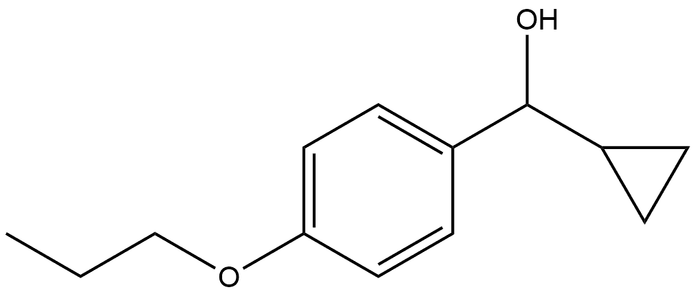 α-Cyclopropyl-4-propoxybenzenemethanol 구조식 이미지