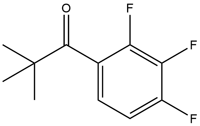 2,2-Dimethyl-1-(2,3,4-trifluorophenyl)-1-propanone Structure