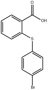 Benzoic acid, 2-[(4-bromophenyl)thio]- Structure