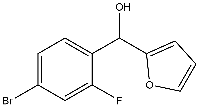 (4-bromo-2-fluorophenyl)(furan-2-yl)methanol Structure