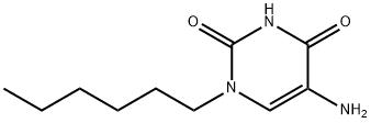 2,4(1H,3H)-Pyrimidinedione, 5-amino-1-hexyl- Structure