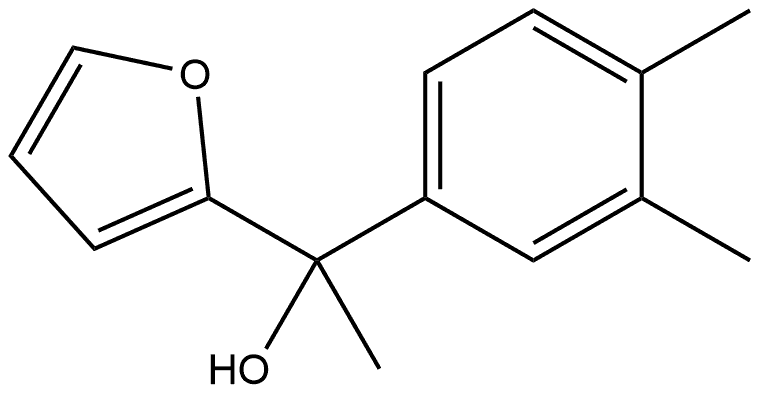 1-(3,4-dimethylphenyl)-1-(furan-2-yl)ethanol Structure