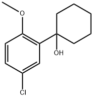 1-(5-chloro-2-methoxyphenyl)cyclohexanol 구조식 이미지