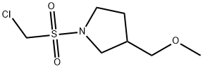 Pyrrolidine, 1-[(chloromethyl)sulfonyl]-3-(methoxymethyl)- Structure