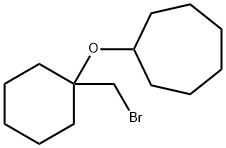 Cycloheptane, [[1-(bromomethyl)cyclohexyl]oxy]- Structure