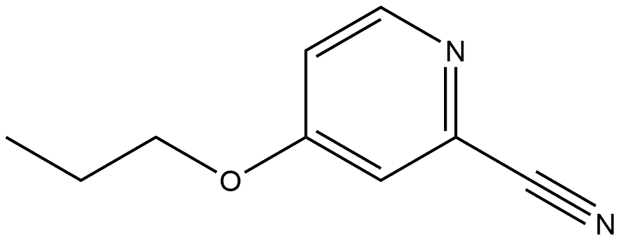 4-Propoxy-2-pyridinecarbonitrile Structure