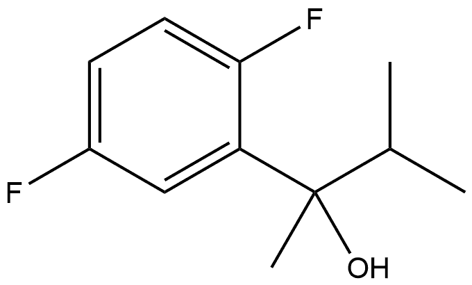 2,5-Difluoro-α-methyl-α-(1-methylethyl)benzenemethanol Structure