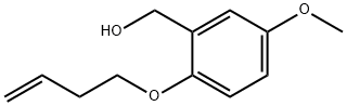 Benzenemethanol, 2-(3-buten-1-yloxy)-5-methoxy- Structure