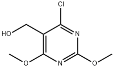 5-Pyrimidinemethanol, 4-chloro-2,6-dimethoxy- Structure