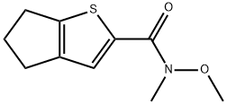 4H-Cyclopenta[b]thiophene-2-carboxamide, 5,6-dihydro-N-methoxy-N-methyl- Structure