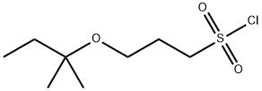 1-Propanesulfonyl chloride, 3-(1,1-dimethylpropoxy)- Structure