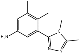 Benzenamine, 3-(4,5-dimethyl-4H-1,2,4-triazol-3-yl)-4,5-dimethyl- Structure