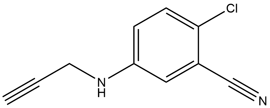 2-Chloro-5-(2-propyn-1-ylamino)benzonitrile Structure