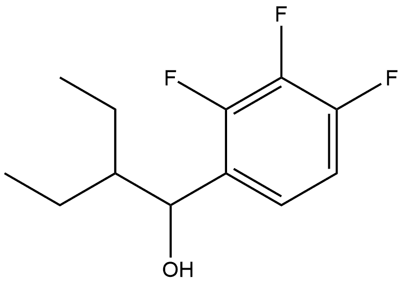 α-(1-Ethylpropyl)-2,3,4-trifluorobenzenemethanol Structure