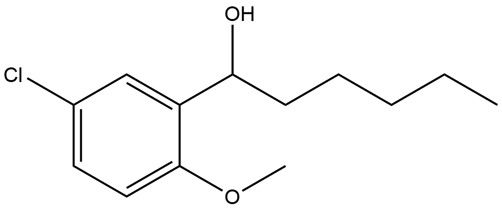 5-Chloro-2-methoxy-α-pentylbenzenemethanol Structure