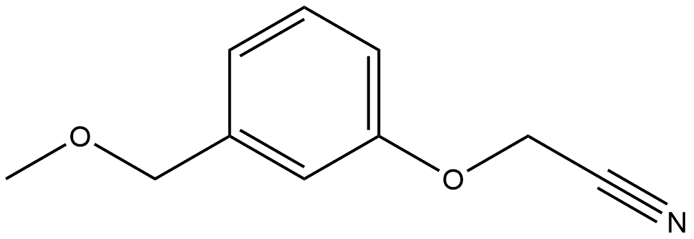 2-[3-(Methoxymethyl)phenoxy]acetonitrile Structure