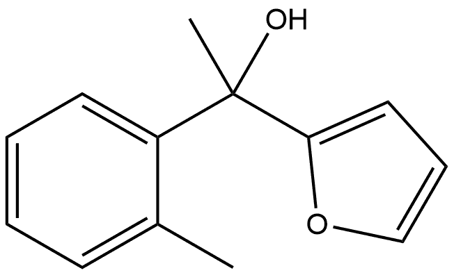 1-(furan-2-yl)-1-(o-tolyl)ethanol Structure