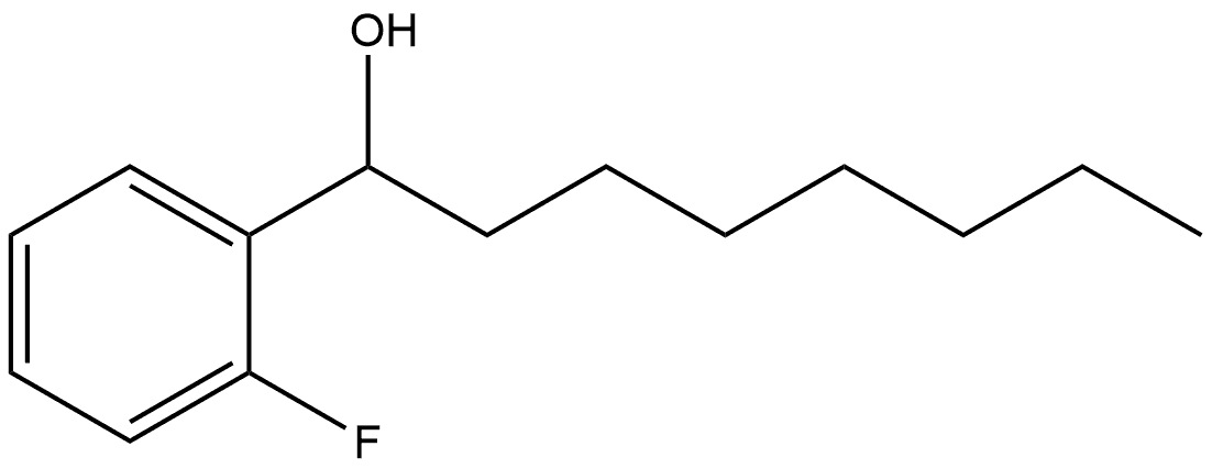 2-Fluoro-α-heptylbenzenemethanol Structure