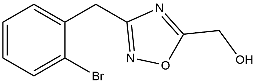 3-(2-Bromobenzyl)-1,2,4-oxadiazol-5-yl]methanol Structure